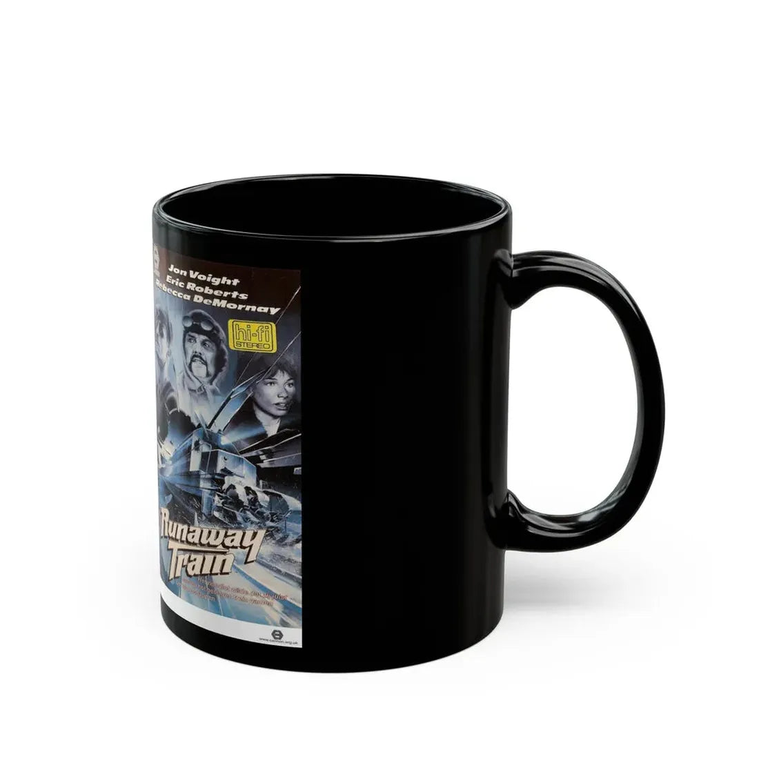 RUNAWAY TRAIN GERMAN (VHS COVER) - Black Coffee Mug - Go Mug Yourself