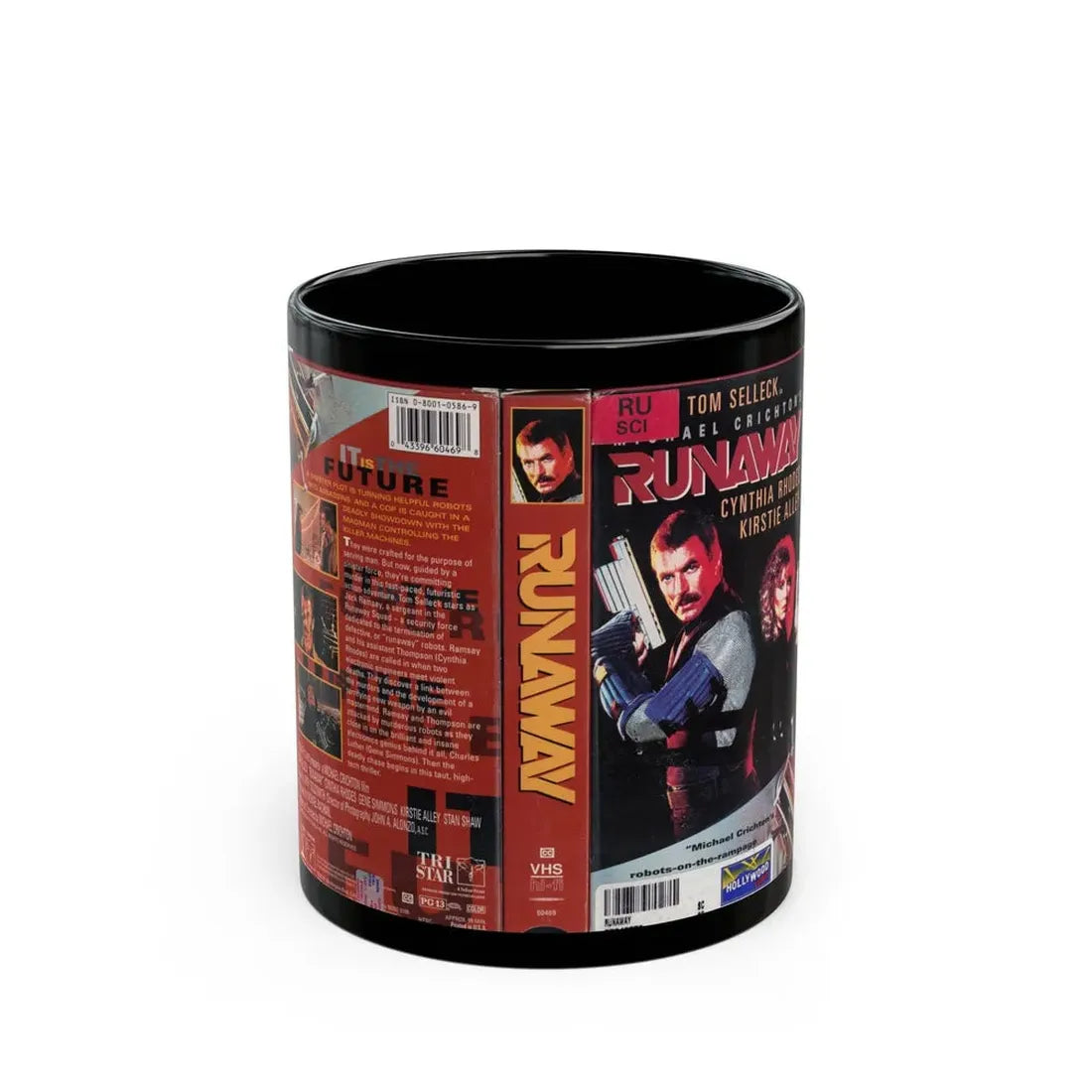 RUNAWAY (VHS COVER) - Black Coffee Mug 11oz - Go Mug Yourself