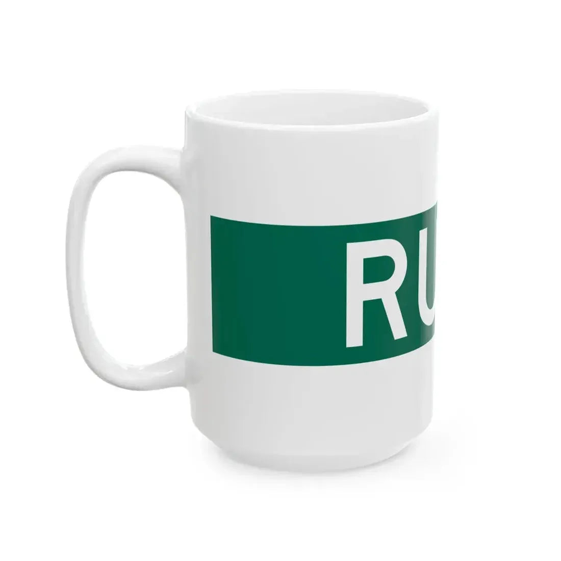 Rush St Chicago (Illinois) (Road Sign) White Coffee Mug - Go Mug Yourself