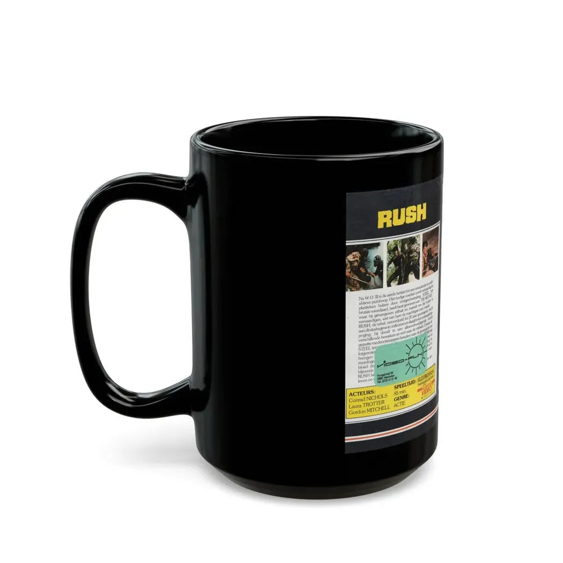 RUSH (VHS COVER) - Black Coffee Mug - Go Mug Yourself