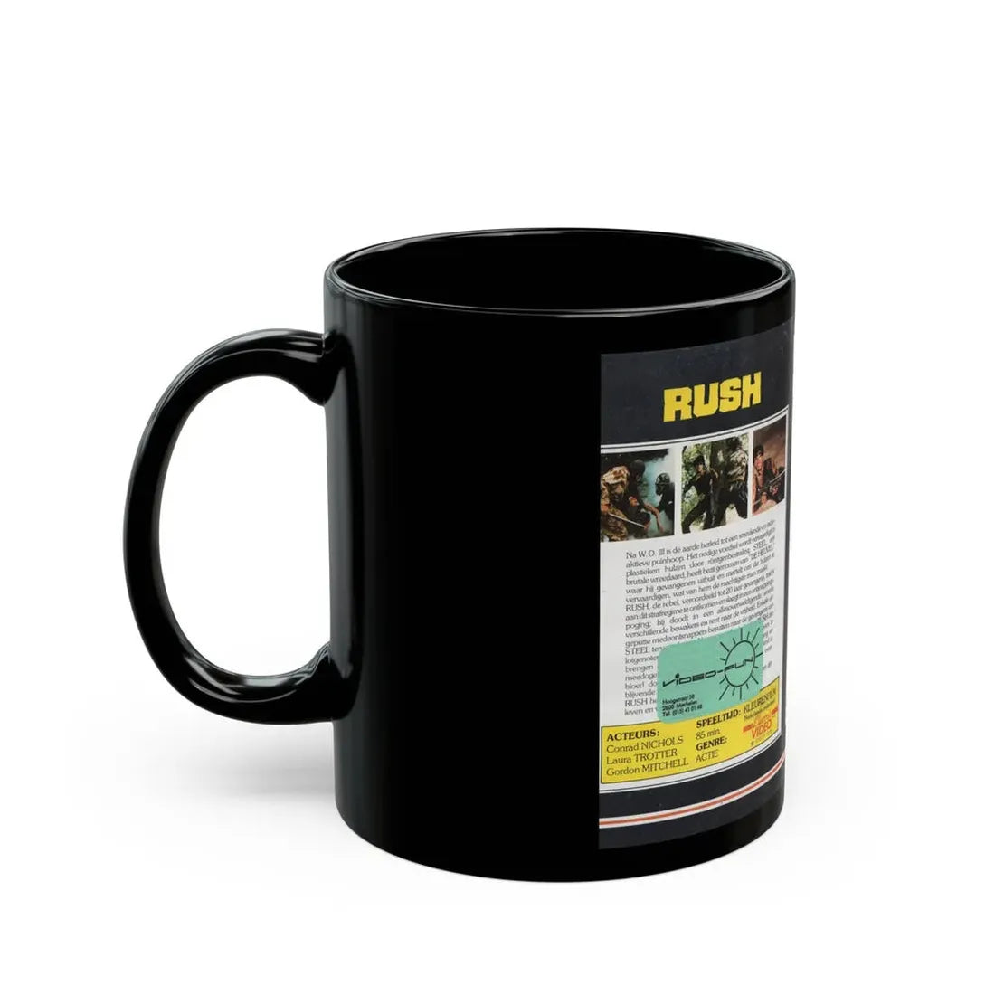 RUSH (VHS COVER) - Black Coffee Mug - Go Mug Yourself