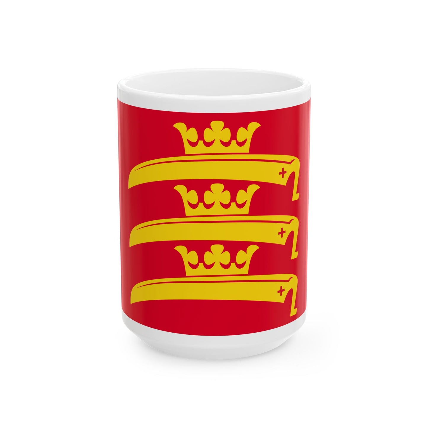 Rusko.lippu (Finland) White Coffee Mug-15oz-Go Mug Yourself