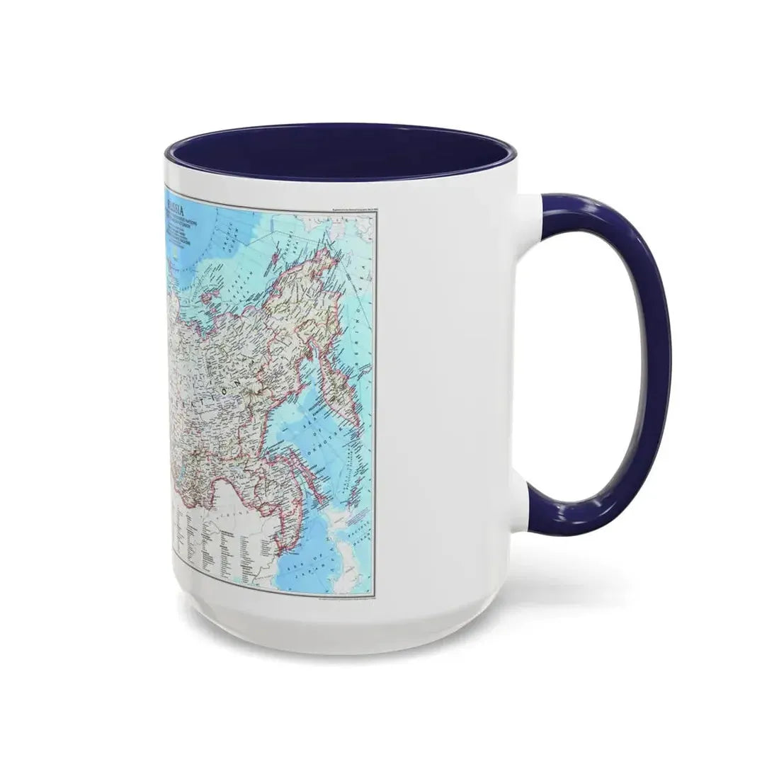 Russia and the Newly Independent Nations (1993) (Map) Accent Coffee Mug - Go Mug Yourself
