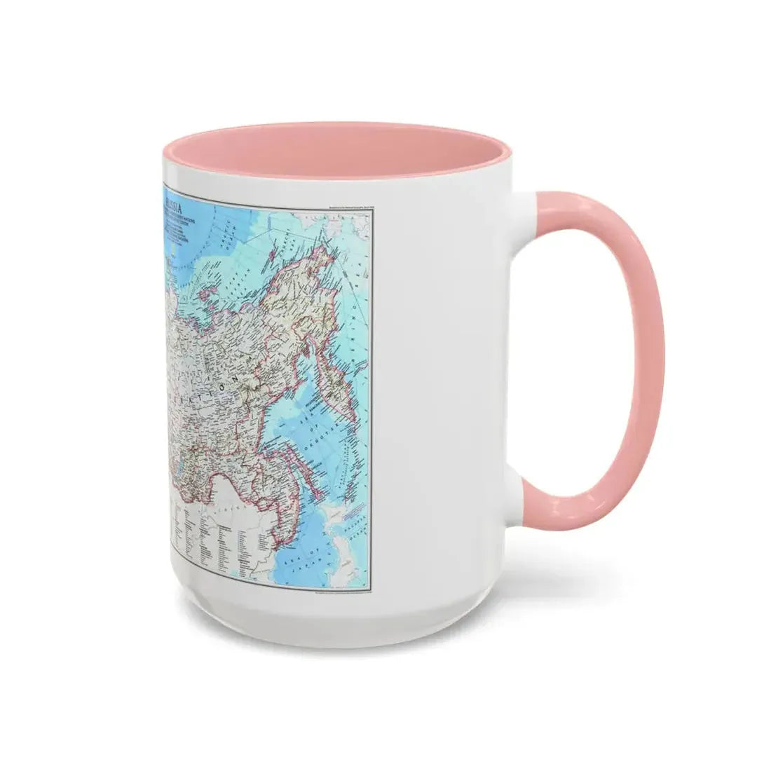 Russia and the Newly Independent Nations (1993) (Map) Accent Coffee Mug - Go Mug Yourself