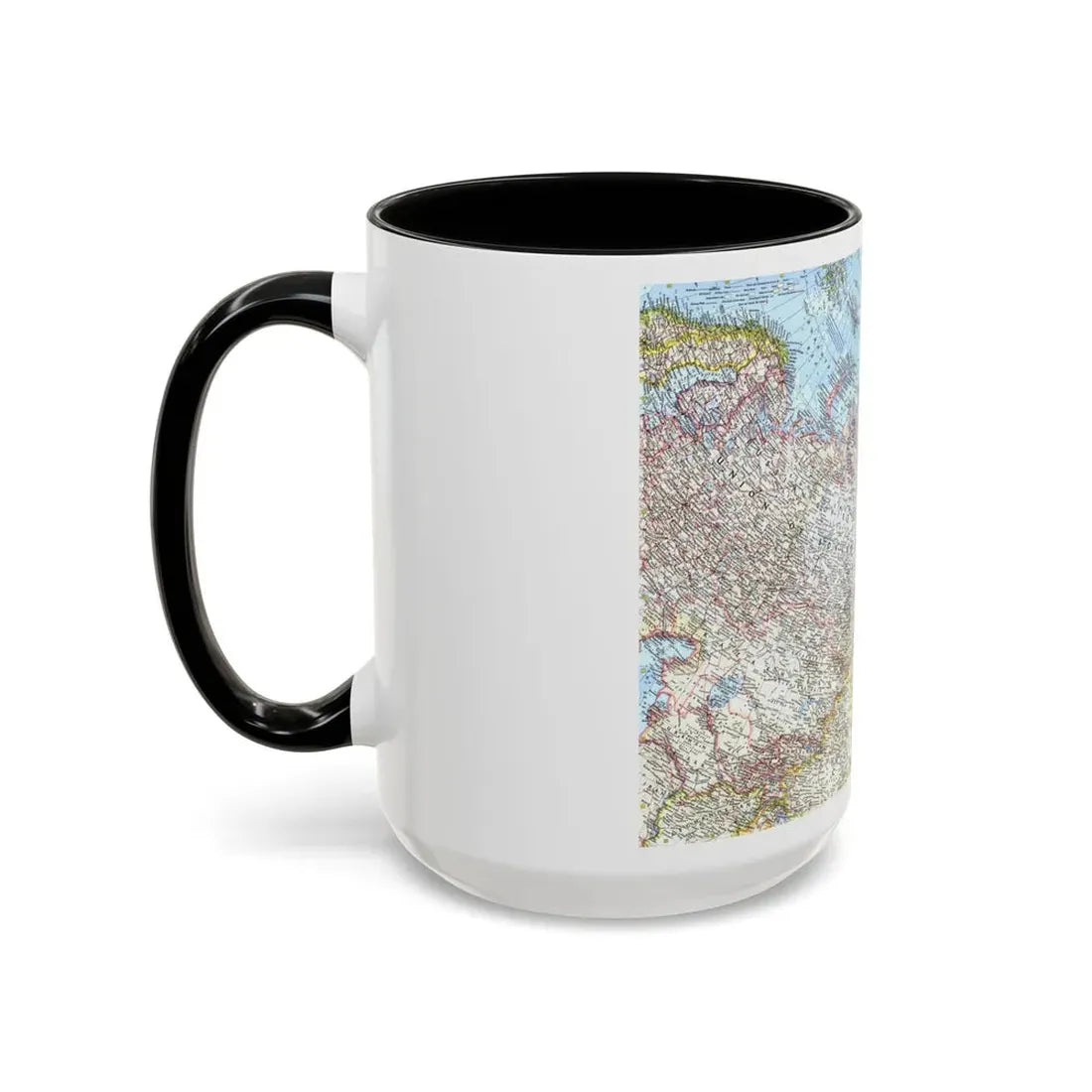 Russia - Eastern Soviet Union (1967) (Map) Accent Coffee Mug - Go Mug Yourself
