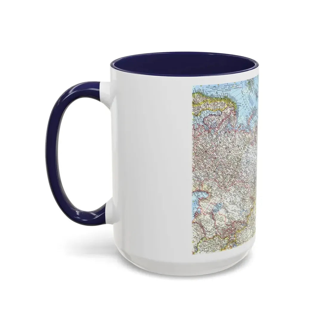 Russia - Eastern Soviet Union (1967) (Map) Accent Coffee Mug - Go Mug Yourself