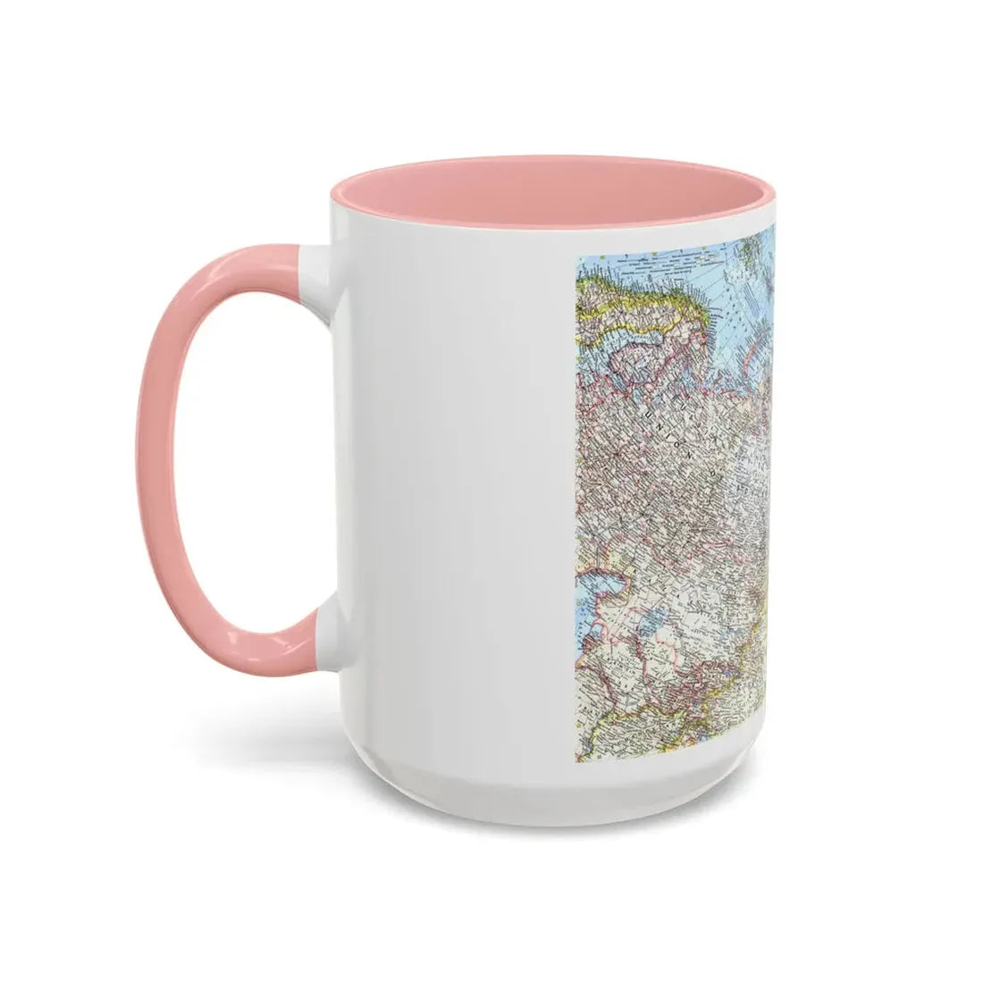 Russia - Eastern Soviet Union (1967) (Map) Accent Coffee Mug - Go Mug Yourself