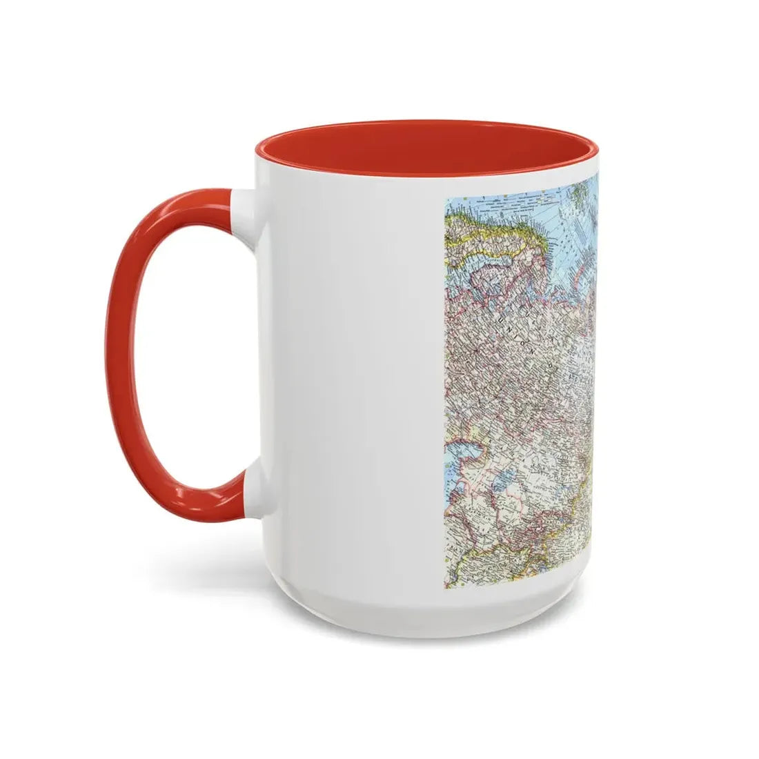 Russia - Eastern Soviet Union (1967) (Map) Accent Coffee Mug - Go Mug Yourself