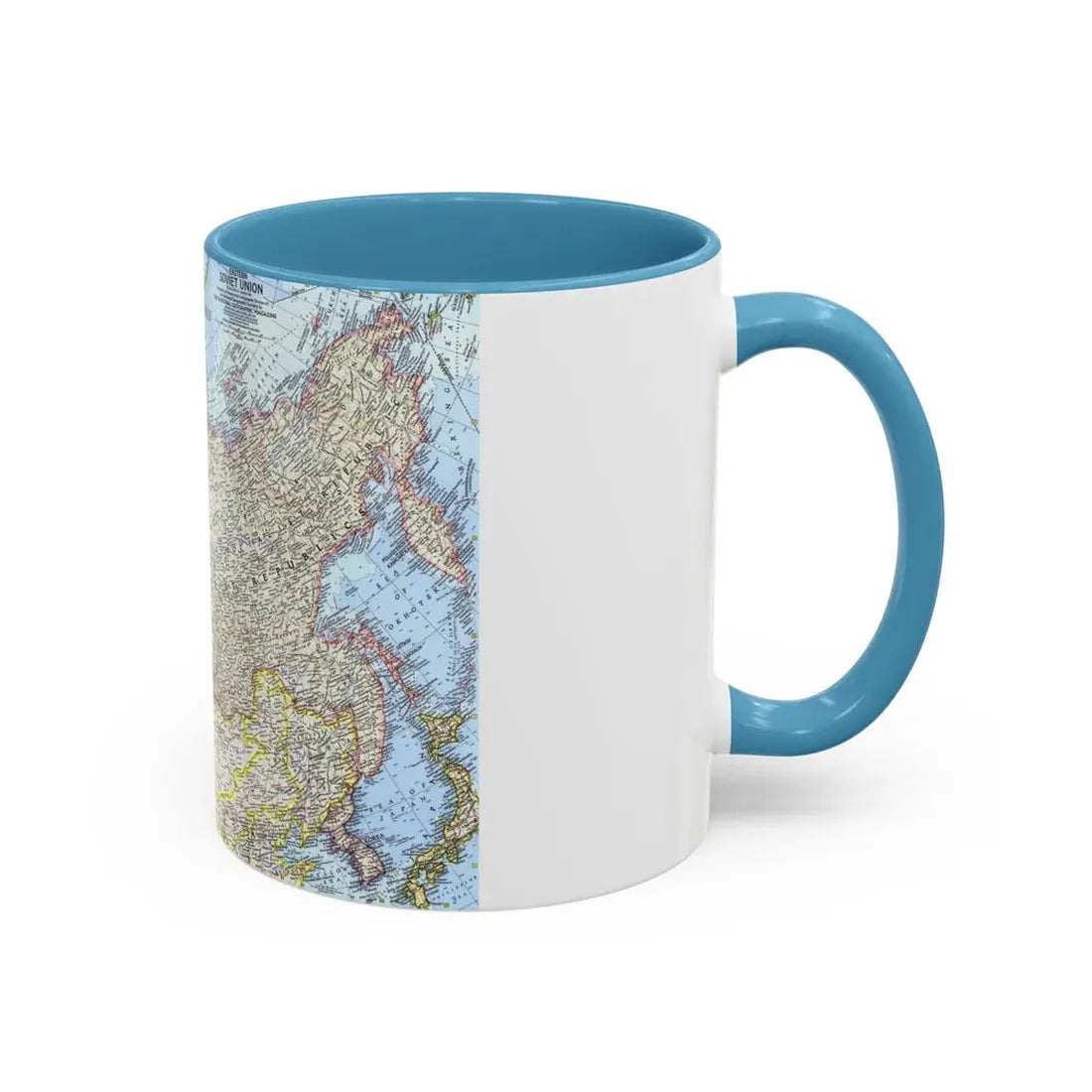 Russia - Eastern Soviet Union (1967) (Map) Accent Coffee Mug - Go Mug Yourself