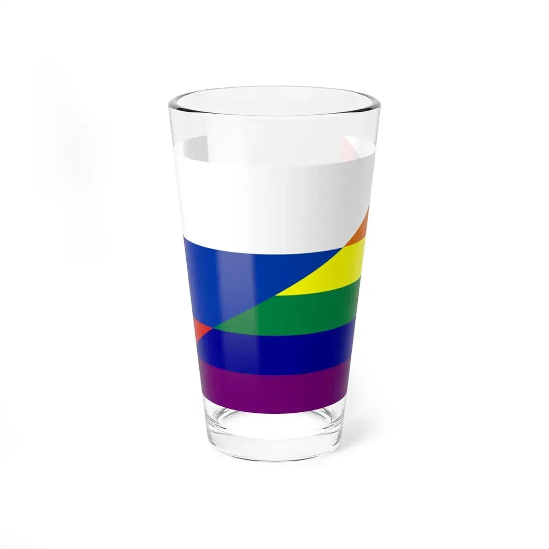 Russia Gay flag (Russia) Pint Glass 16oz 16oz - Go Mug Yourself