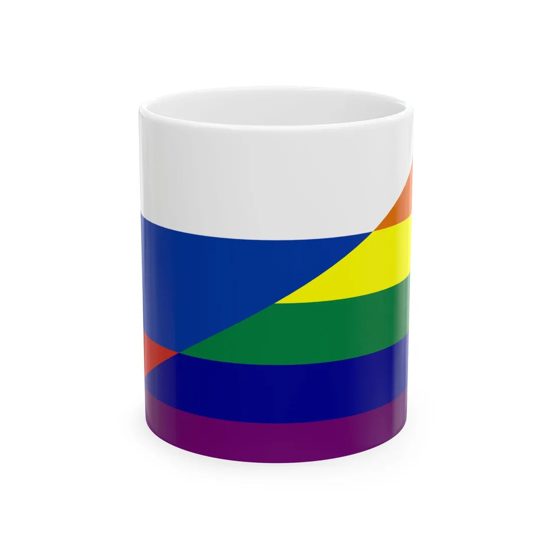 Russia Gay flag (Russia) White Coffee Mug 11oz - Go Mug Yourself