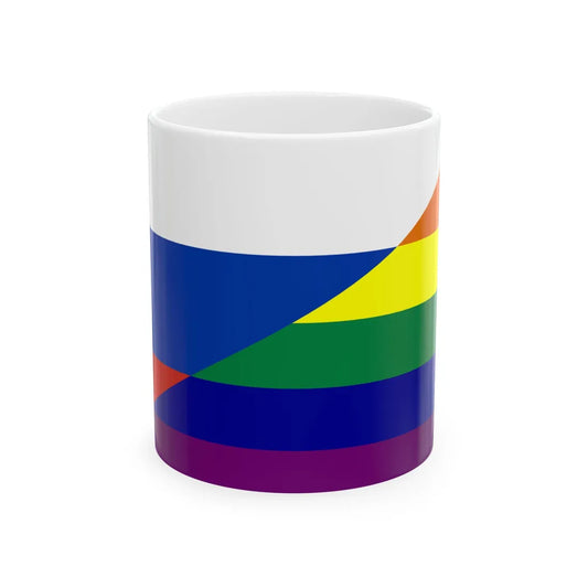 Russia Gay flag (Russia) White Coffee Mug 11oz - Go Mug Yourself
