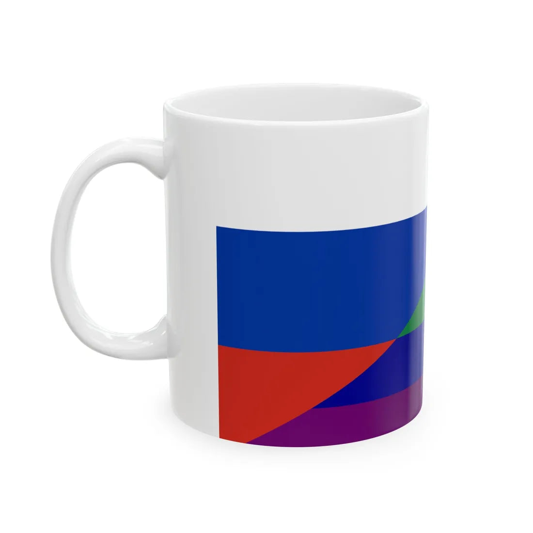 Russia Gay flag (Russia) White Coffee Mug - Go Mug Yourself