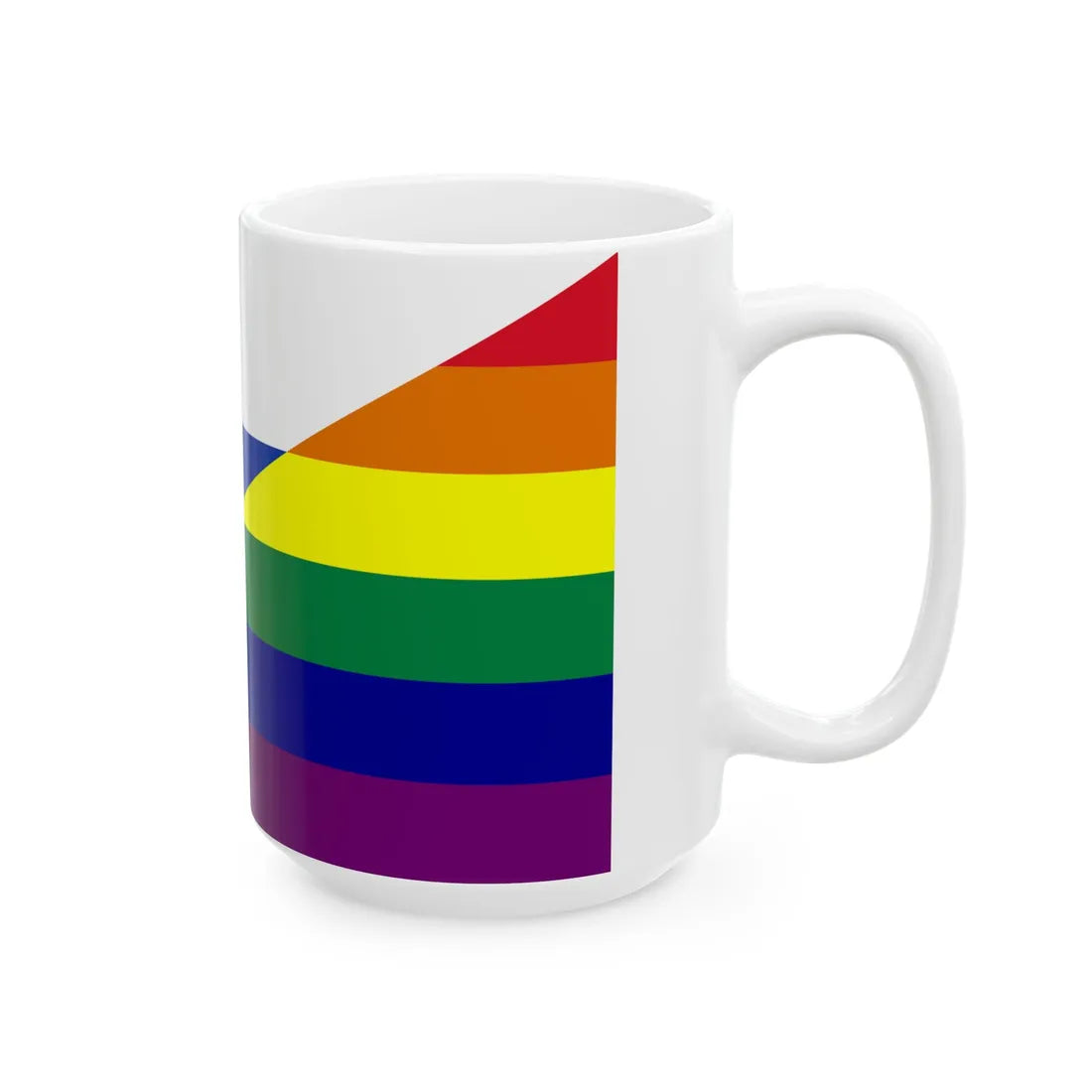 Russia Gay flag (Russia) White Coffee Mug - Go Mug Yourself