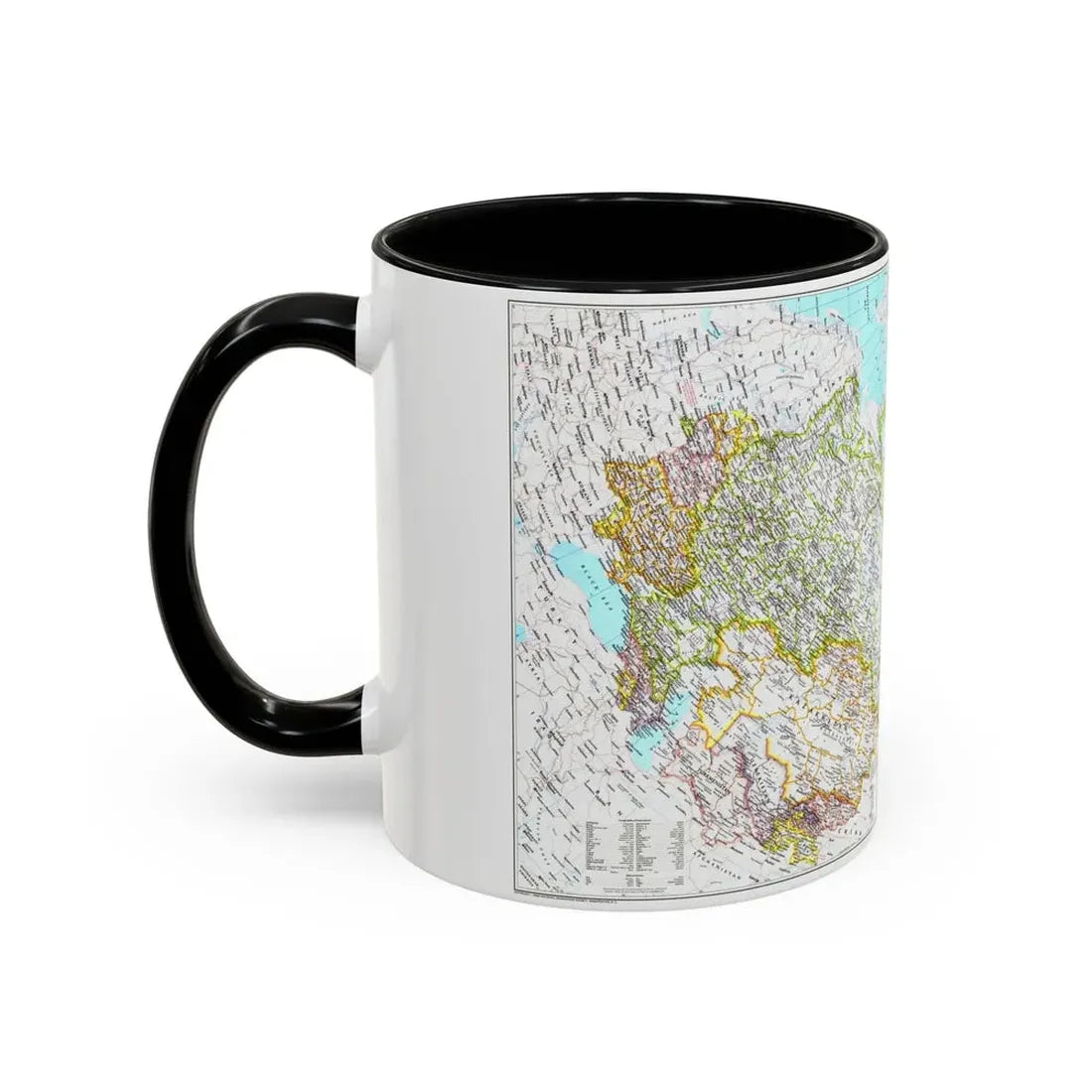 Russia - Soviet Union 1 (1990) (Map) Accent Coffee Mug - Go Mug Yourself
