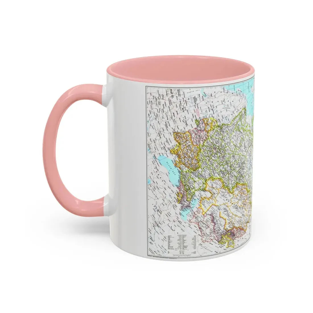 Russia - Soviet Union 1 (1990) (Map) Accent Coffee Mug - Go Mug Yourself