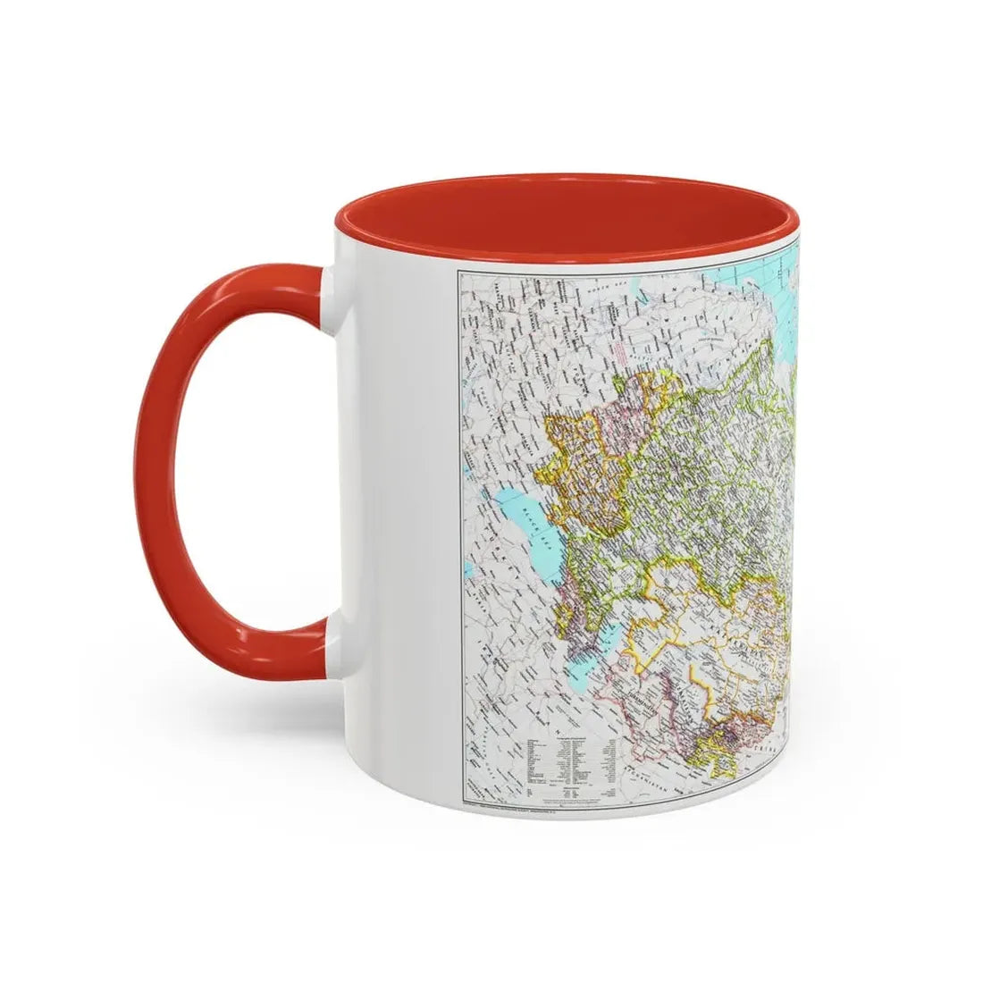 Russia - Soviet Union 1 (1990) (Map) Accent Coffee Mug - Go Mug Yourself