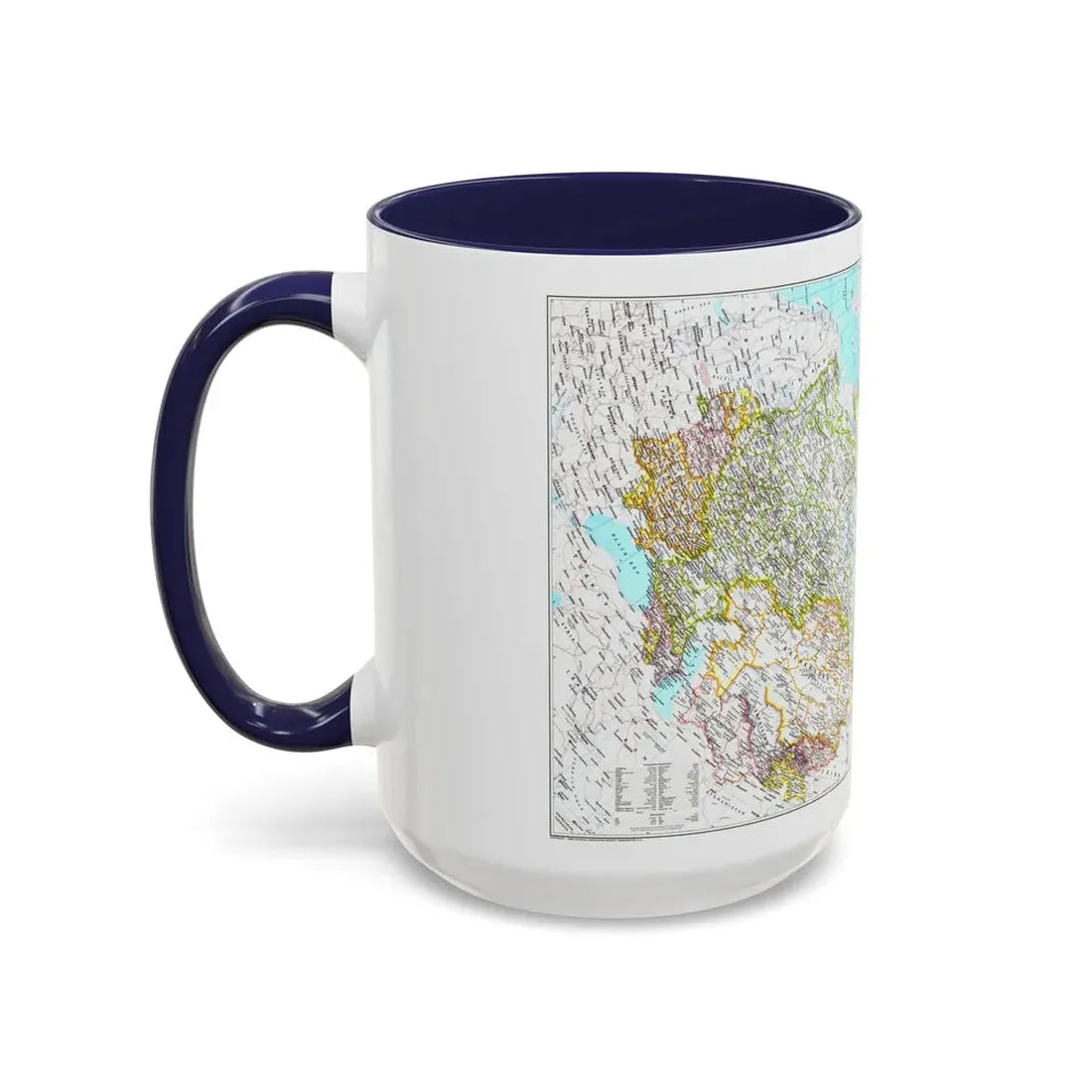 Russia - Soviet Union 1 (1990) (Map) Accent Coffee Mug - Go Mug Yourself
