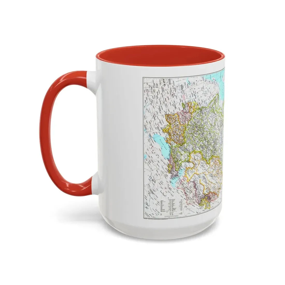 Russia - Soviet Union 1 (1990) (Map) Accent Coffee Mug - Go Mug Yourself