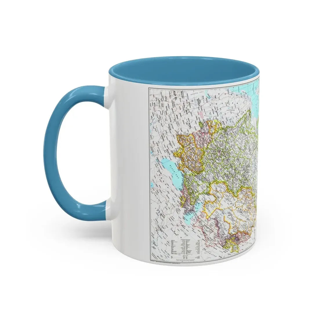 Russia - Soviet Union 1 (1990) (Map) Accent Coffee Mug - Go Mug Yourself