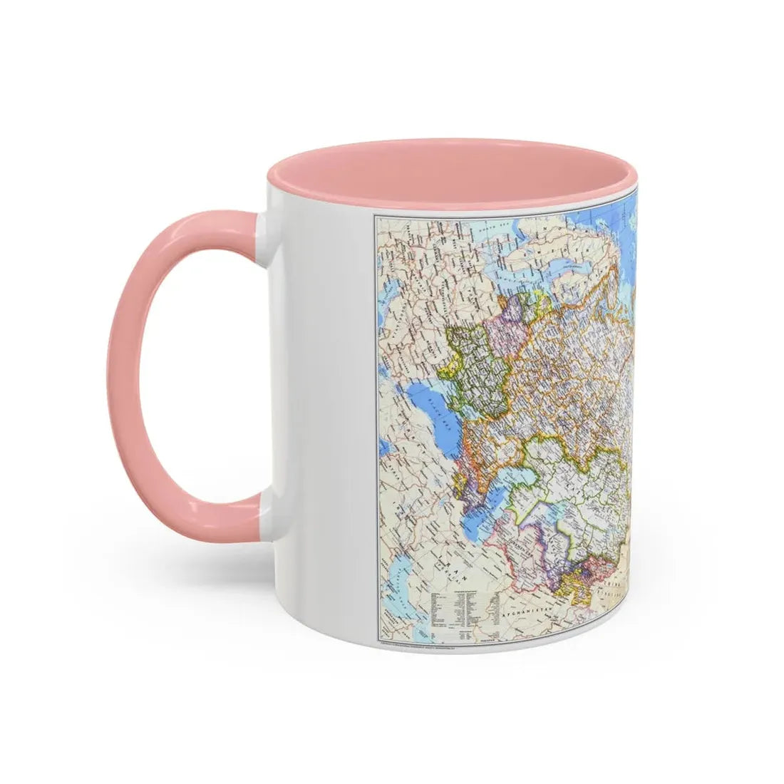 Russia - Soviet Union (1976) (Map) Accent Coffee Mug - Go Mug Yourself