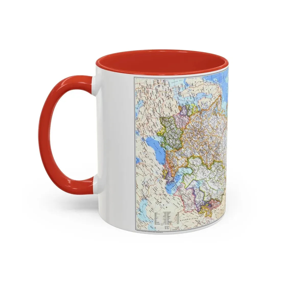 Russia - Soviet Union (1976) (Map) Accent Coffee Mug - Go Mug Yourself