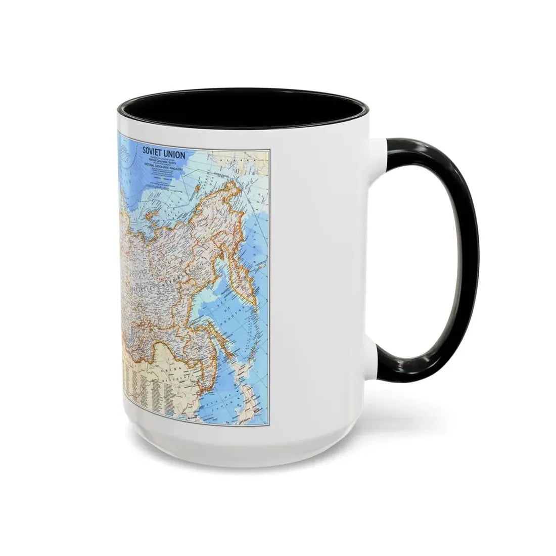 Russia - Soviet Union (1976) (Map) Accent Coffee Mug - Go Mug Yourself