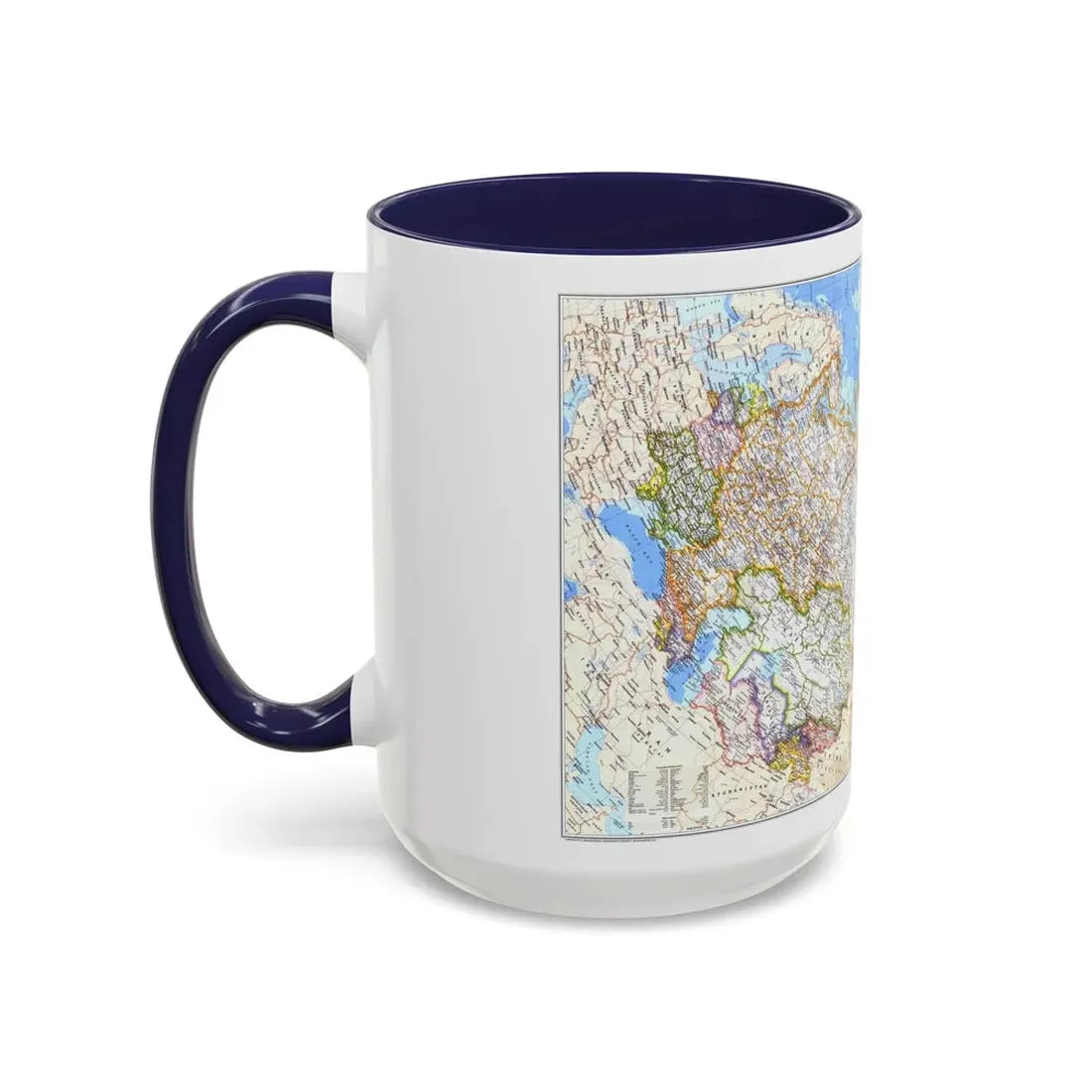 Russia - Soviet Union (1976) (Map) Accent Coffee Mug - Go Mug Yourself