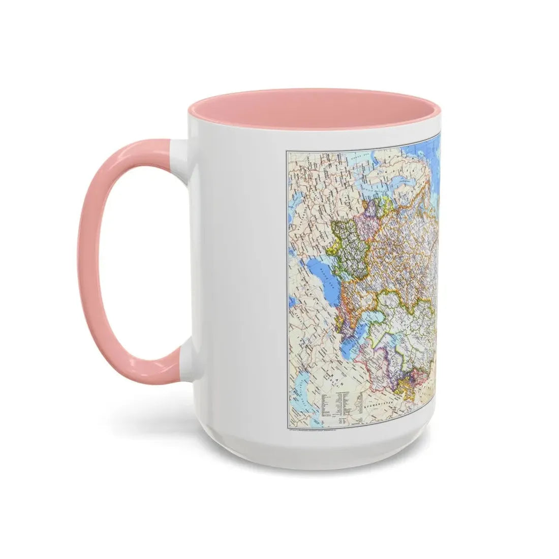 Russia - Soviet Union (1976) (Map) Accent Coffee Mug - Go Mug Yourself