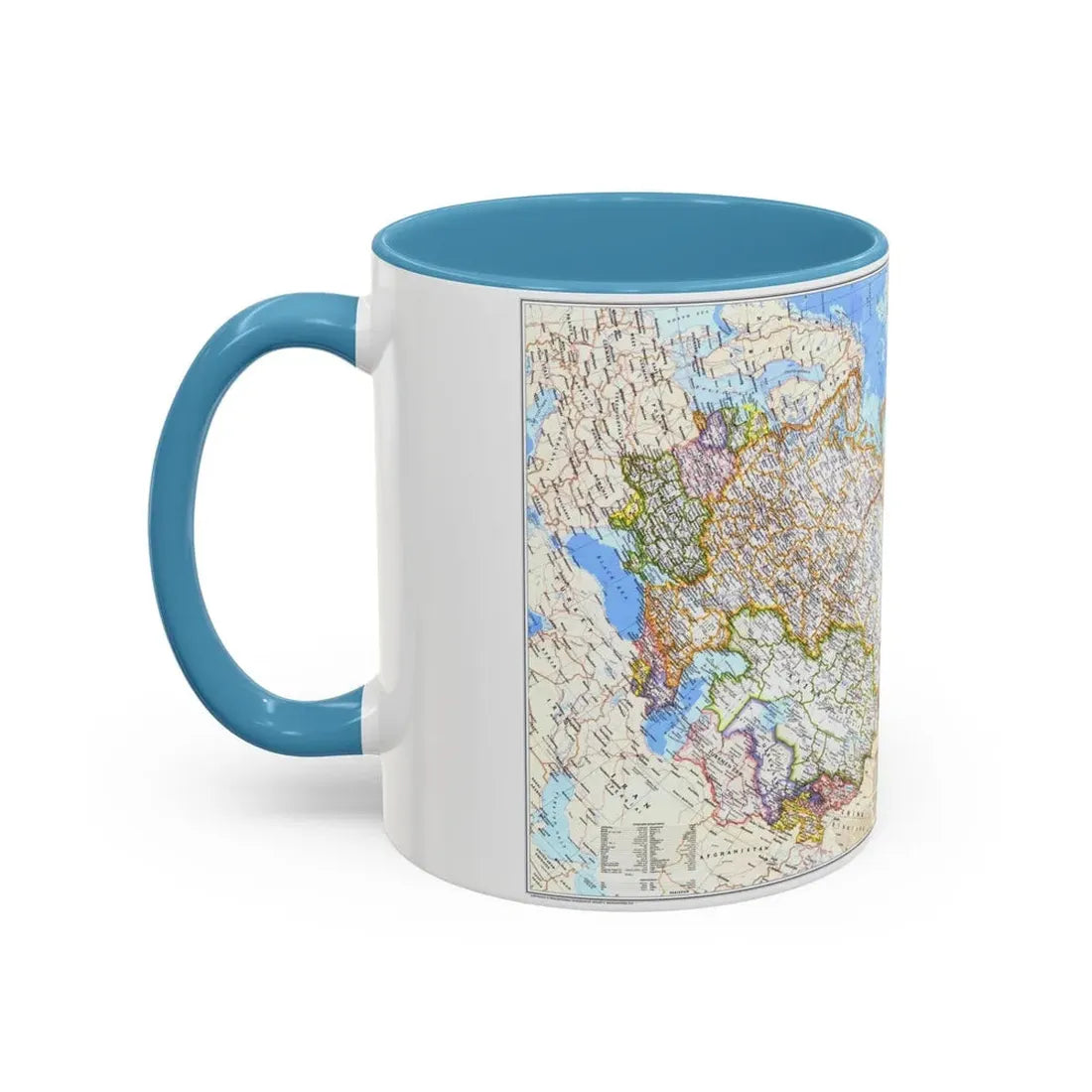 Russia - Soviet Union (1976) (Map) Accent Coffee Mug - Go Mug Yourself