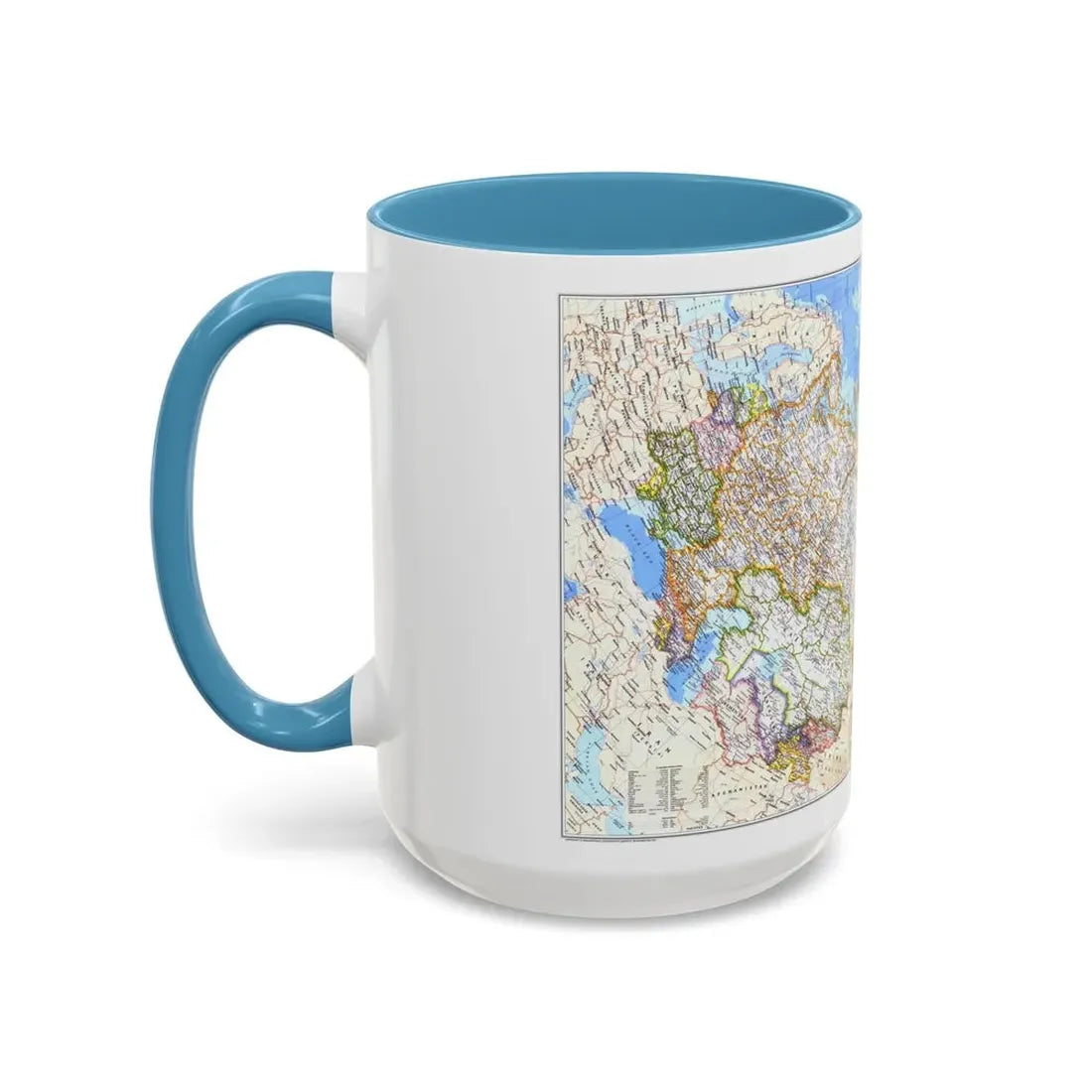 Russia - Soviet Union (1976) (Map) Accent Coffee Mug - Go Mug Yourself