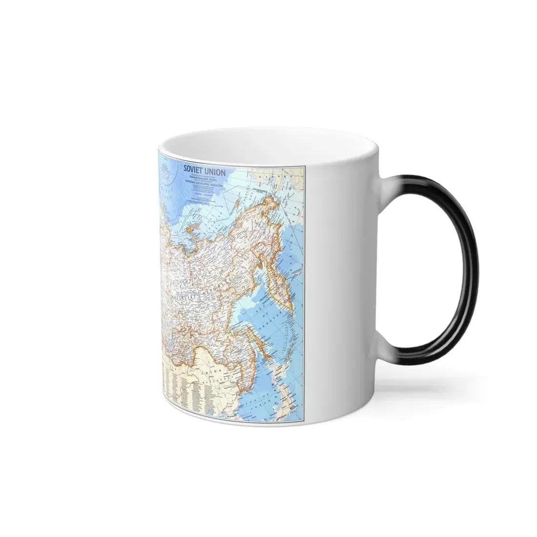 Russia - Soviet Union (1976) (Map) Color Changing Mug 11oz - Go Mug Yourself