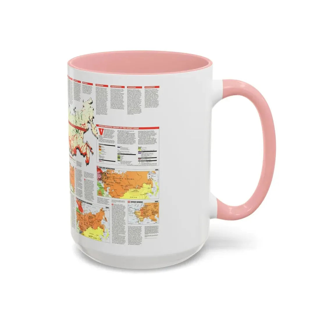 Russia - Soviet Union 2 (1990) (Map) Accent Coffee Mug - Go Mug Yourself