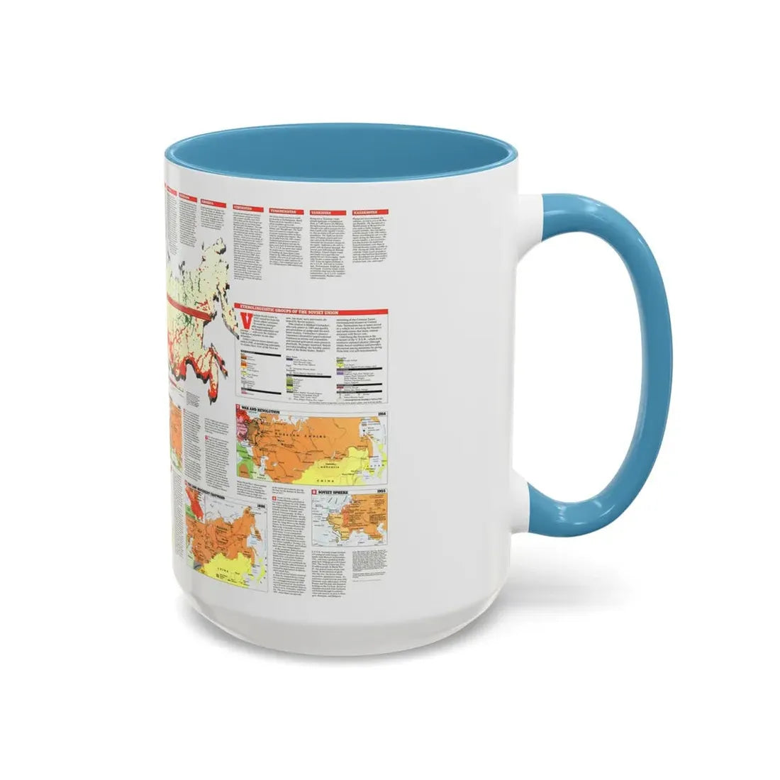 Russia - Soviet Union 2 (1990) (Map) Accent Coffee Mug - Go Mug Yourself