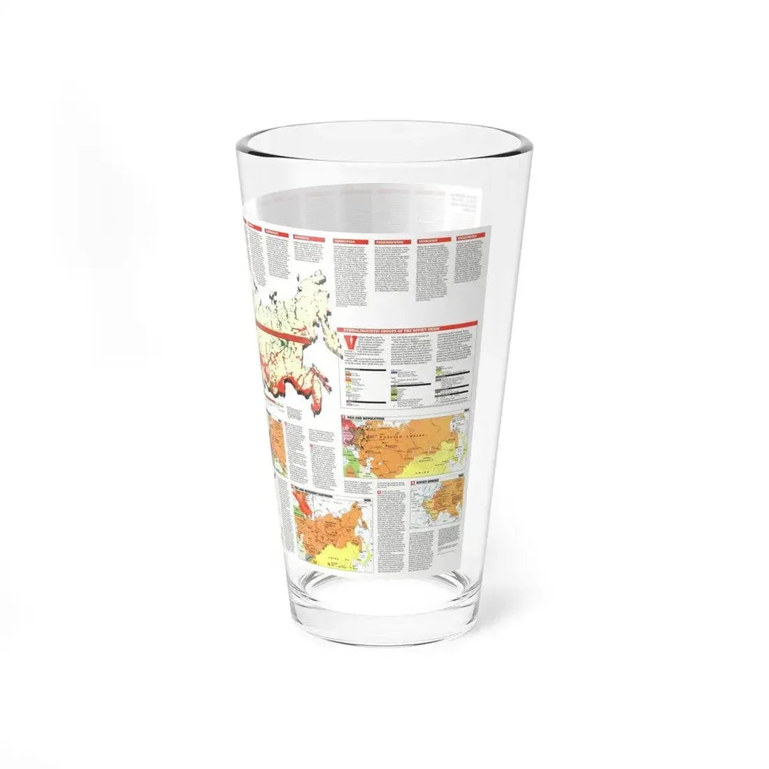 Russia - Soviet Union 2 (1990) (Map) Pint Glass 16oz - Go Mug Yourself