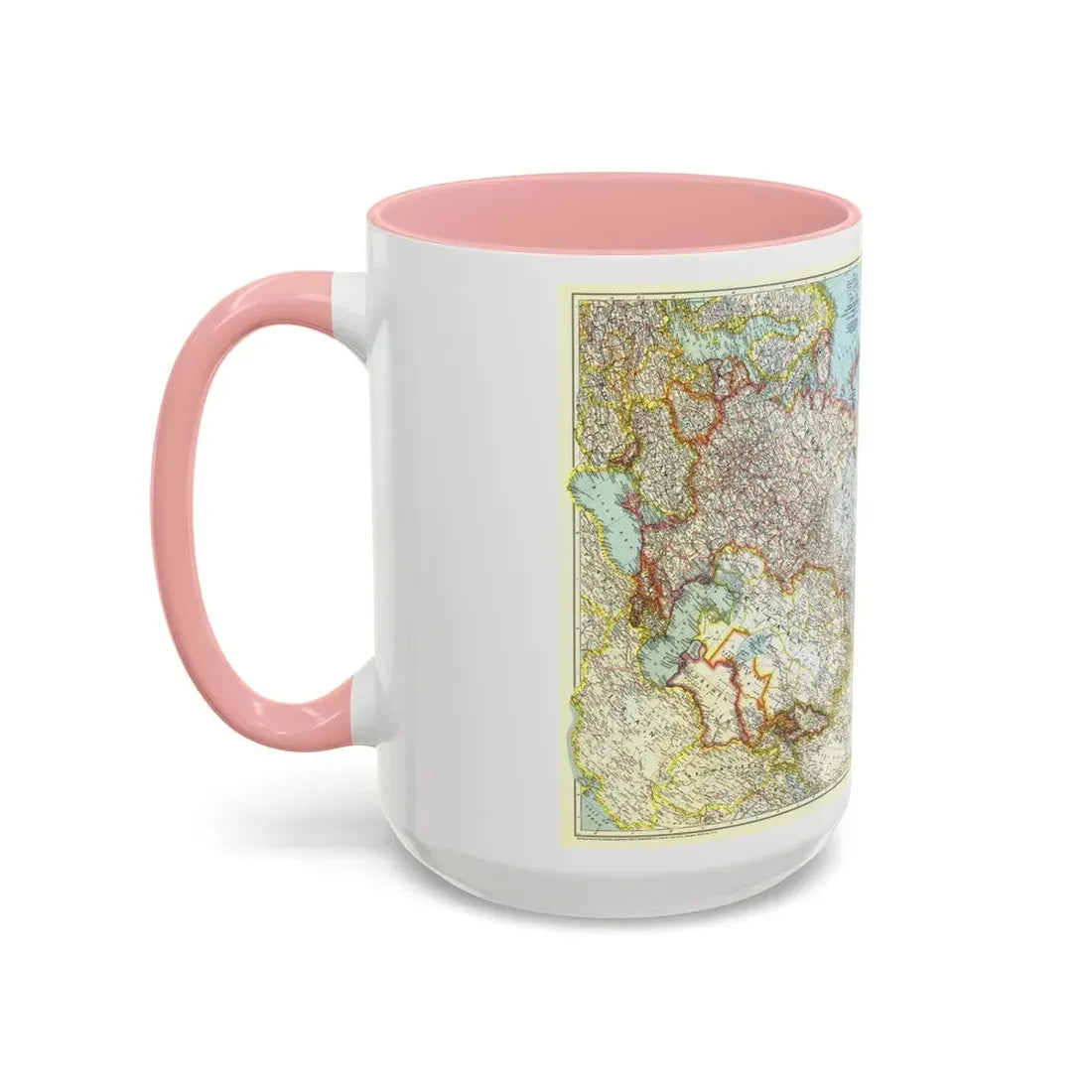 Russia - Union of Soviet Socialist Republics (1944) (Map) Accent Coffee Mug - Go Mug Yourself