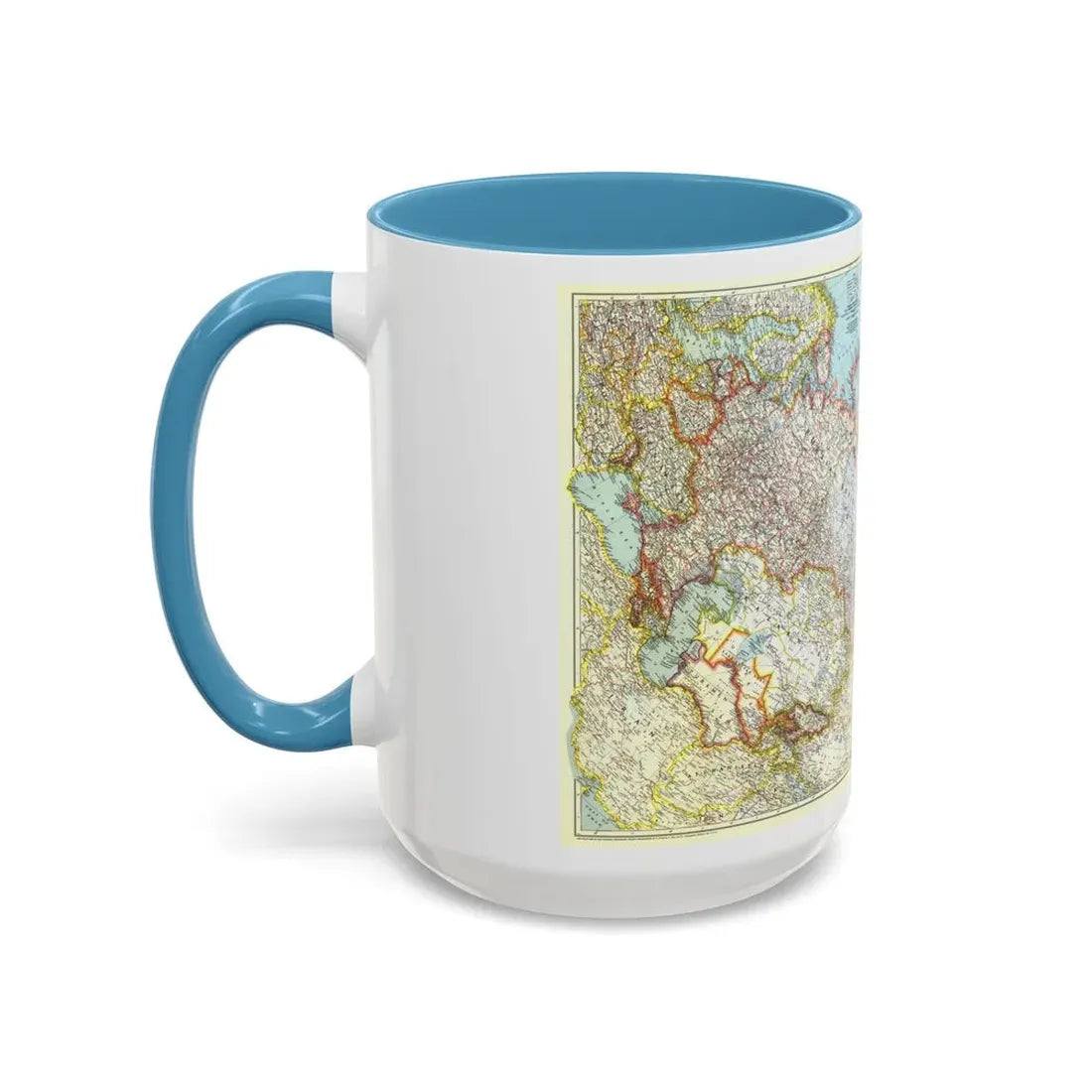 Russia - Union of Soviet Socialist Republics (1944) (Map) Accent Coffee Mug - Go Mug Yourself