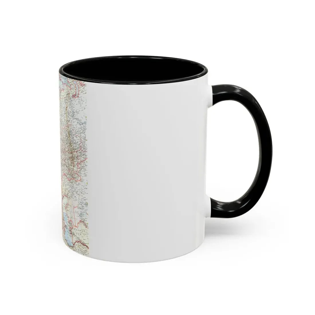 Russia - Western Soviet Union (1959) (Map) Accent Coffee Mug - Go Mug Yourself