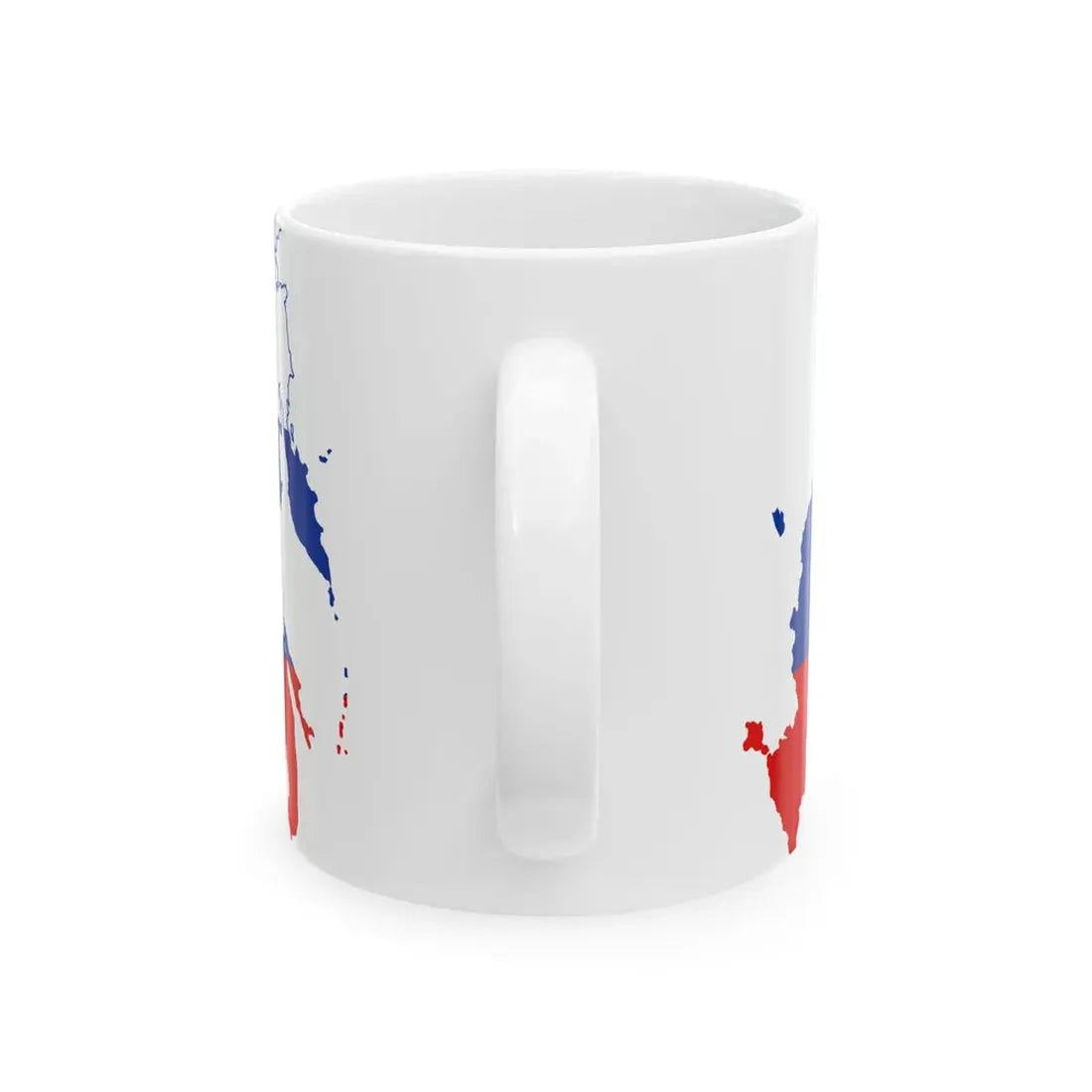 Russian flag map 2014-2022 (Russia) White Coffee Mug - Go Mug Yourself