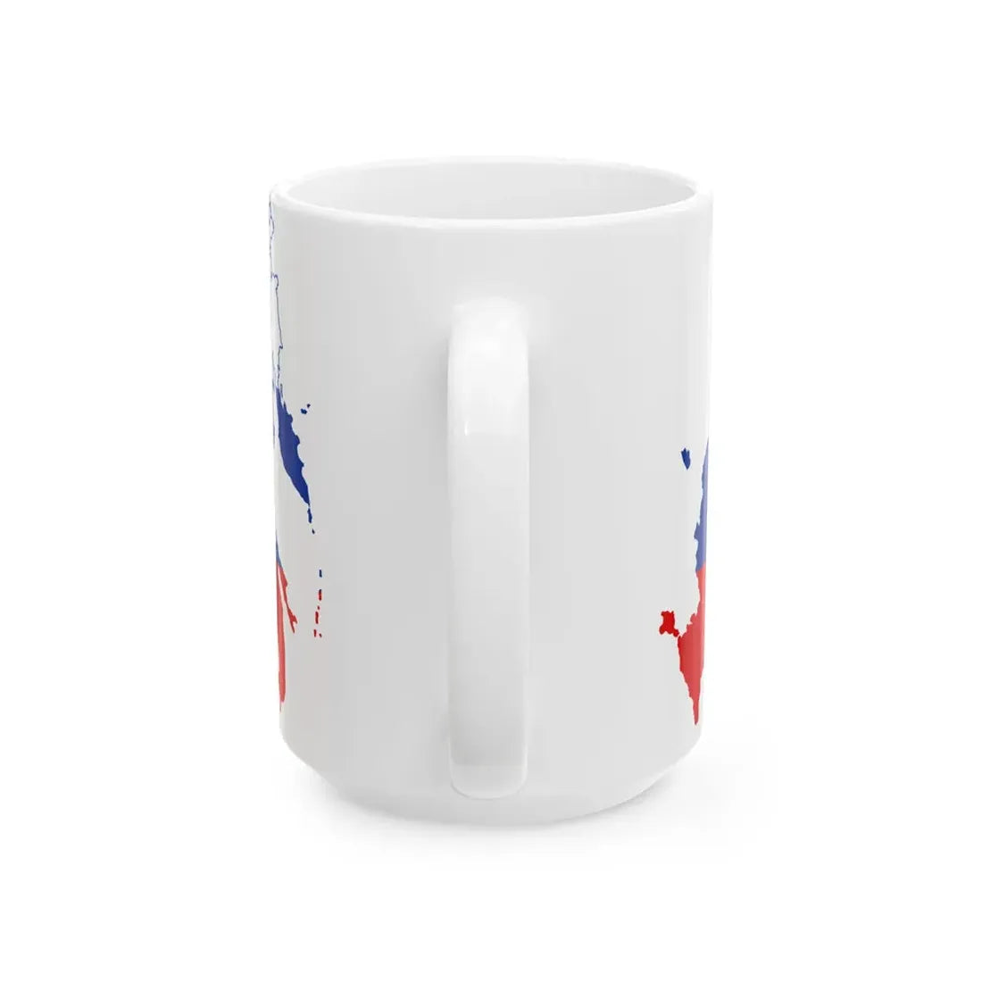 Russian flag map 2014-2022 (Russia) White Coffee Mug - Go Mug Yourself