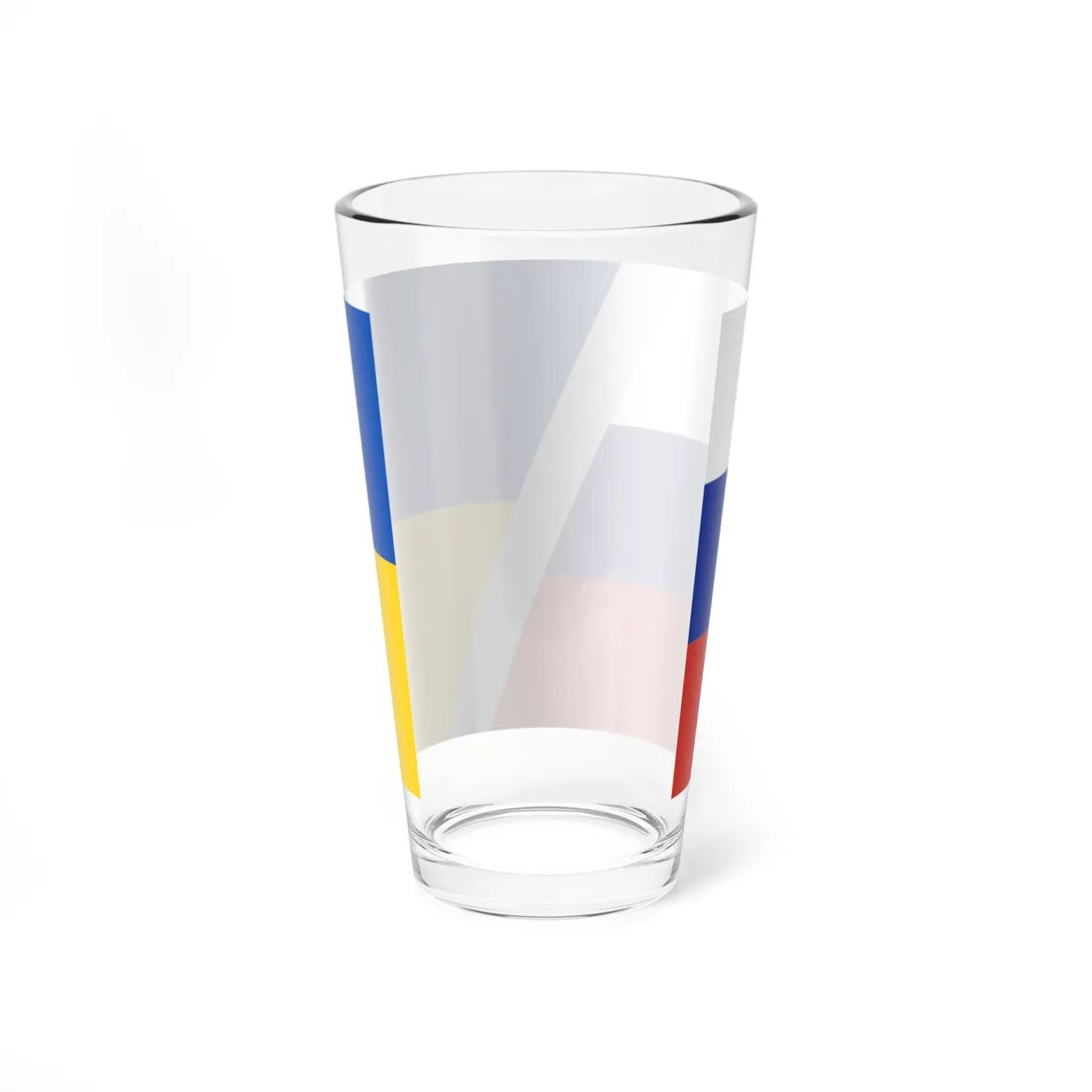 Russo-Ukrainian War Flag (Ukraine) Pint Glass 16oz - Go Mug Yourself