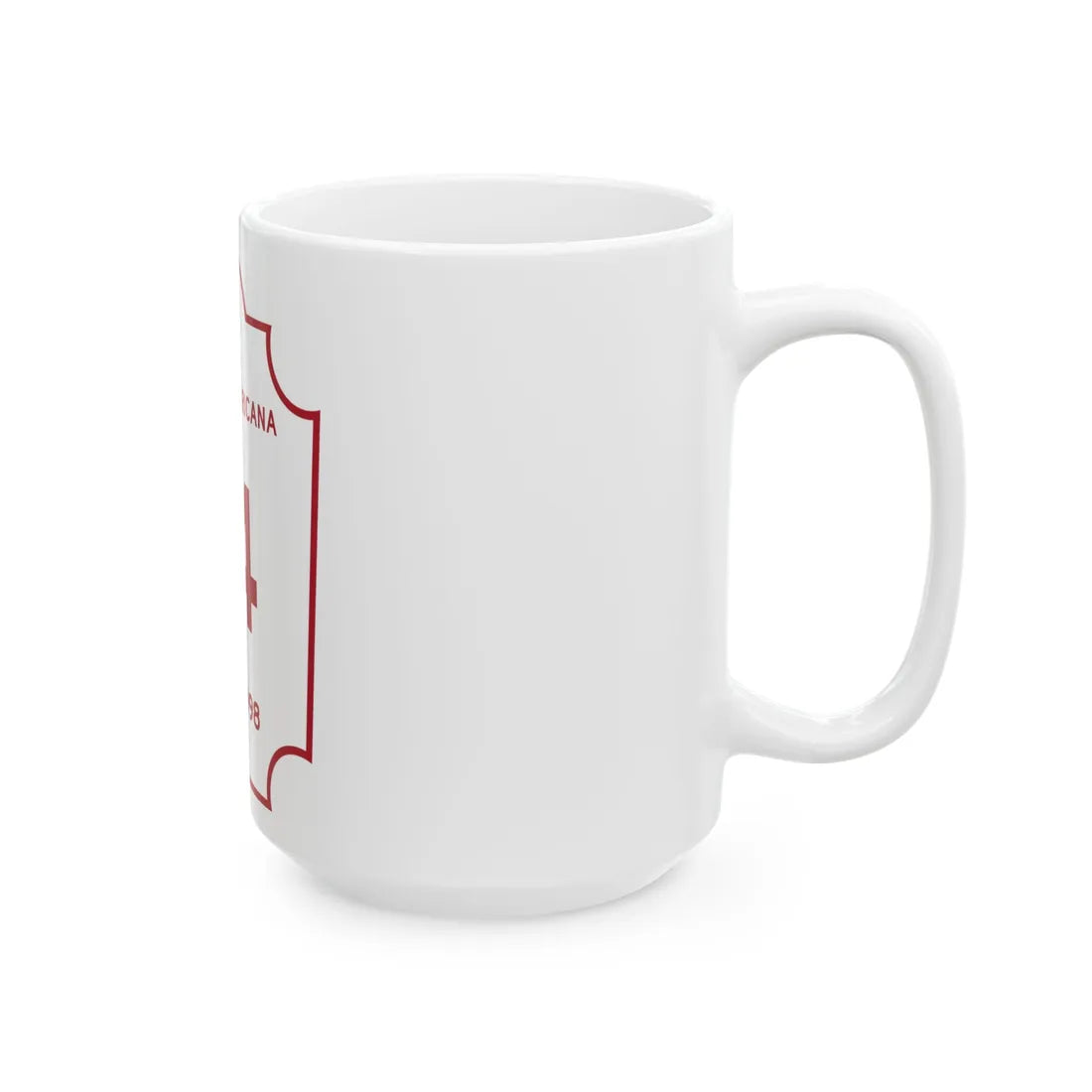 Ruta Hispanoamericana (Puerto Rico) (Road Sign) White Coffee Mug - Go Mug Yourself