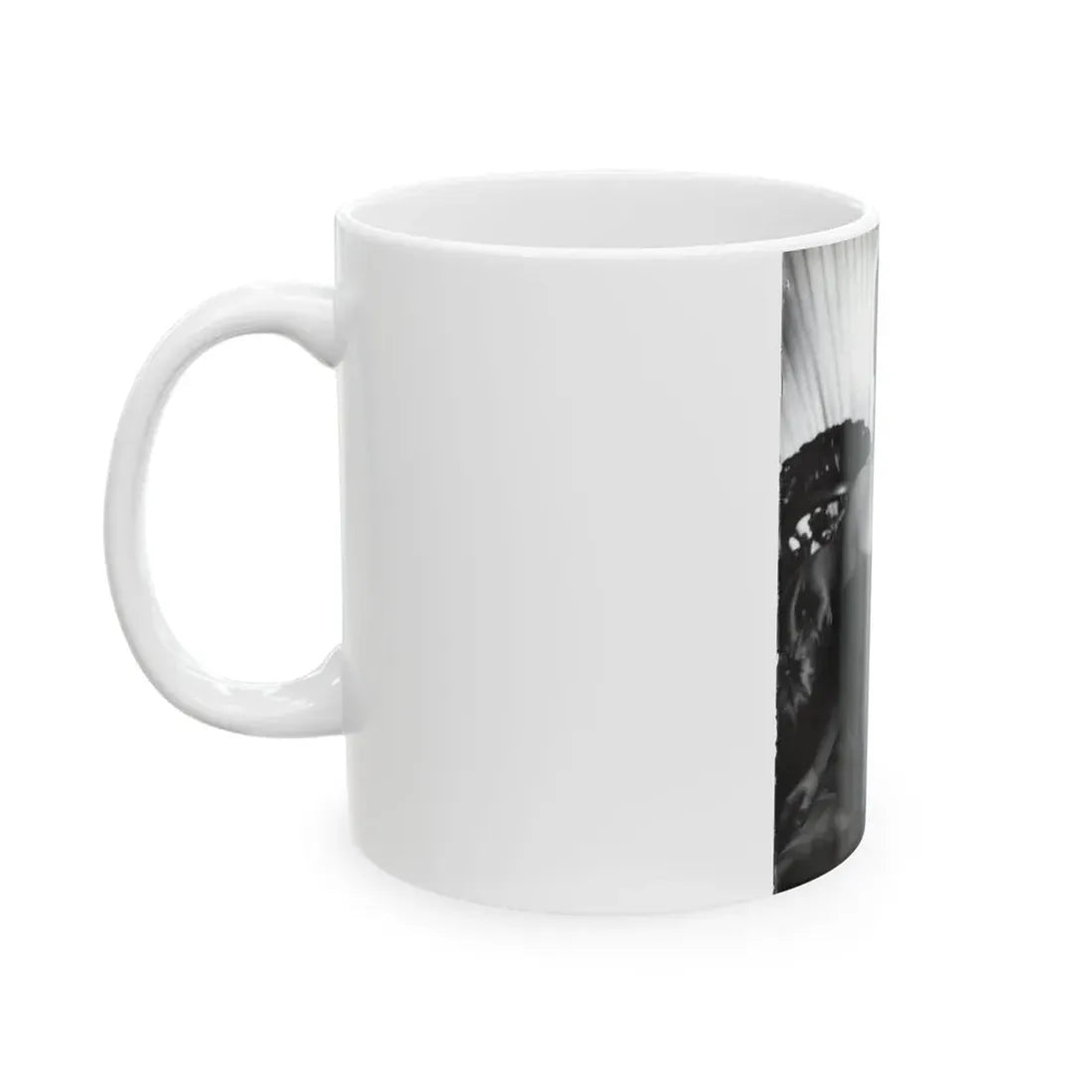 Ruth Roman #102 - 8.5x10.5 B&W Upper Body Glamour Photo on Magazine Page (Vintage Female Icon) White Coffee Mug - Go Mug Yourself
