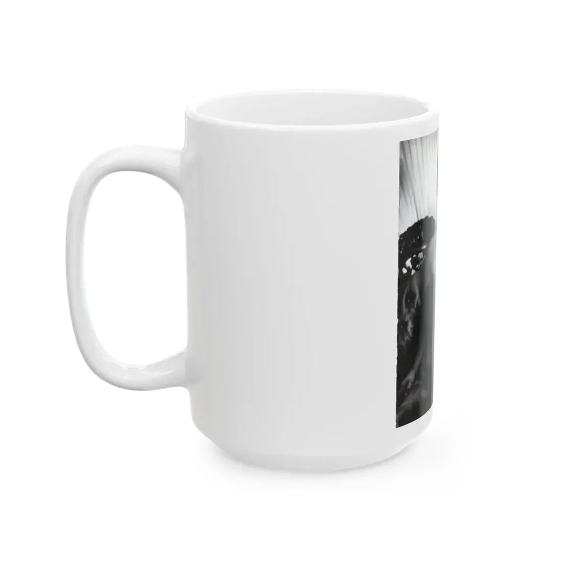 Ruth Roman #102 - 8.5x10.5 B&W Upper Body Glamour Photo on Magazine Page (Vintage Female Icon) White Coffee Mug - Go Mug Yourself