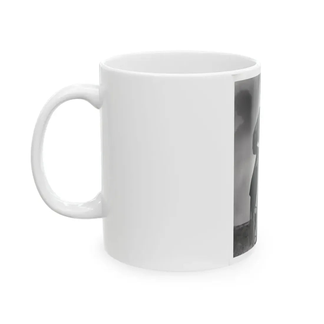 Ruth Roman #103 - 8x10 B&W Full Body Glamour Dress & Lingerie from circa (Vintage Female Icon) White Coffee Mug - Go Mug Yourself