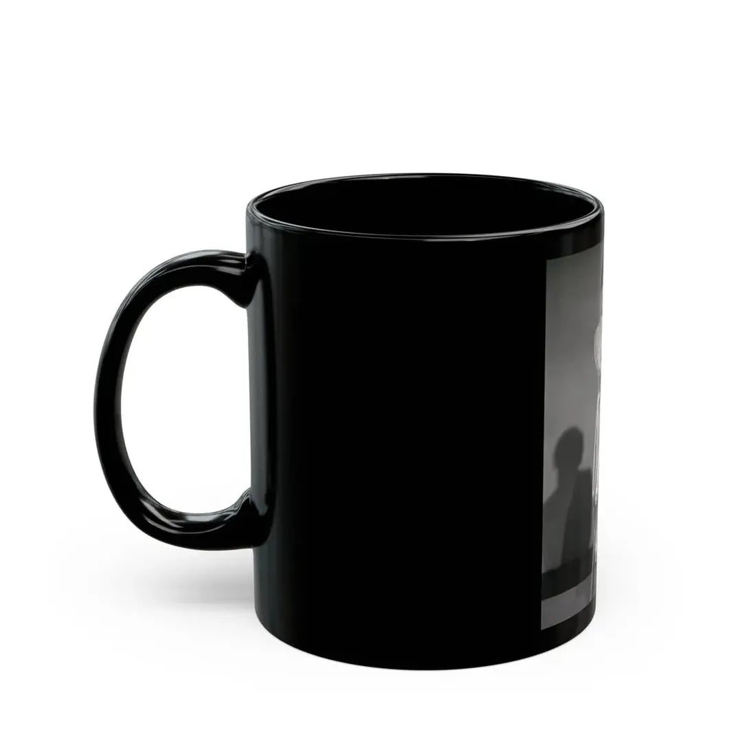 Ruth Roman #104 - 8x10 B&W Full Body Glamour Dress Photo from circa (Vintage Female Icon) Black Coffee Mug - Go Mug Yourself