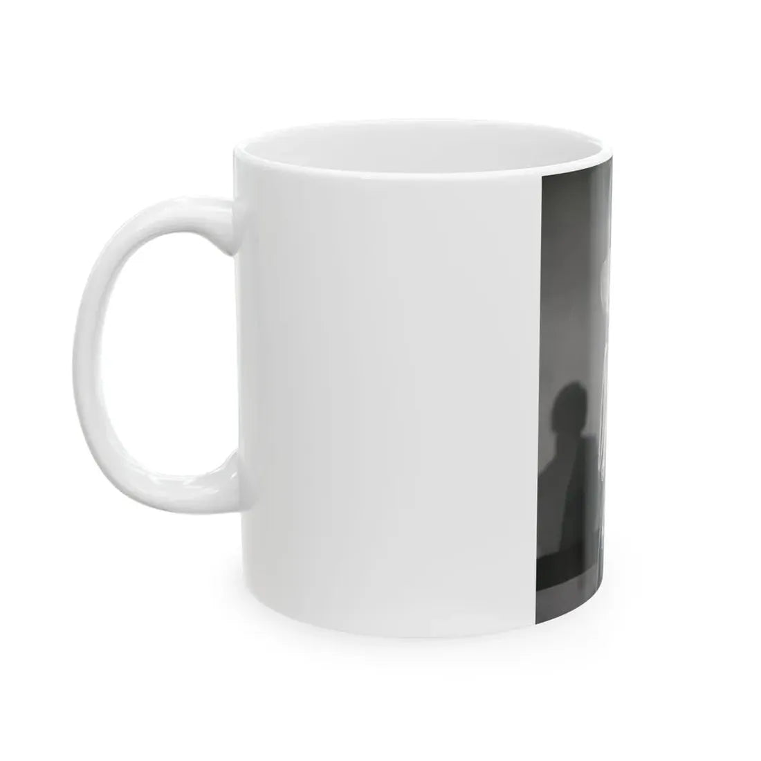 Ruth Roman #104 - 8x10 B&W Full Body Glamour Dress Photo from circa (Vintage Female Icon) White Coffee Mug - Go Mug Yourself