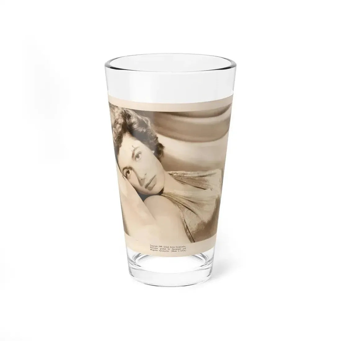 Ruth Roman #72 (Vintage Female Icon) Pint Glass 16oz 16oz - Go Mug Yourself
