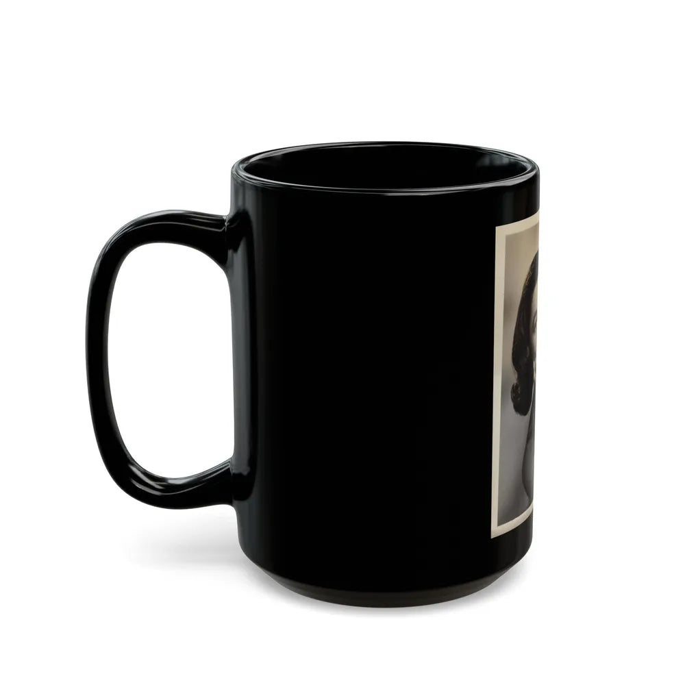 Ruth Roman #77 (Vintage Female Icon) Black Coffee Mug-Go Mug Yourself