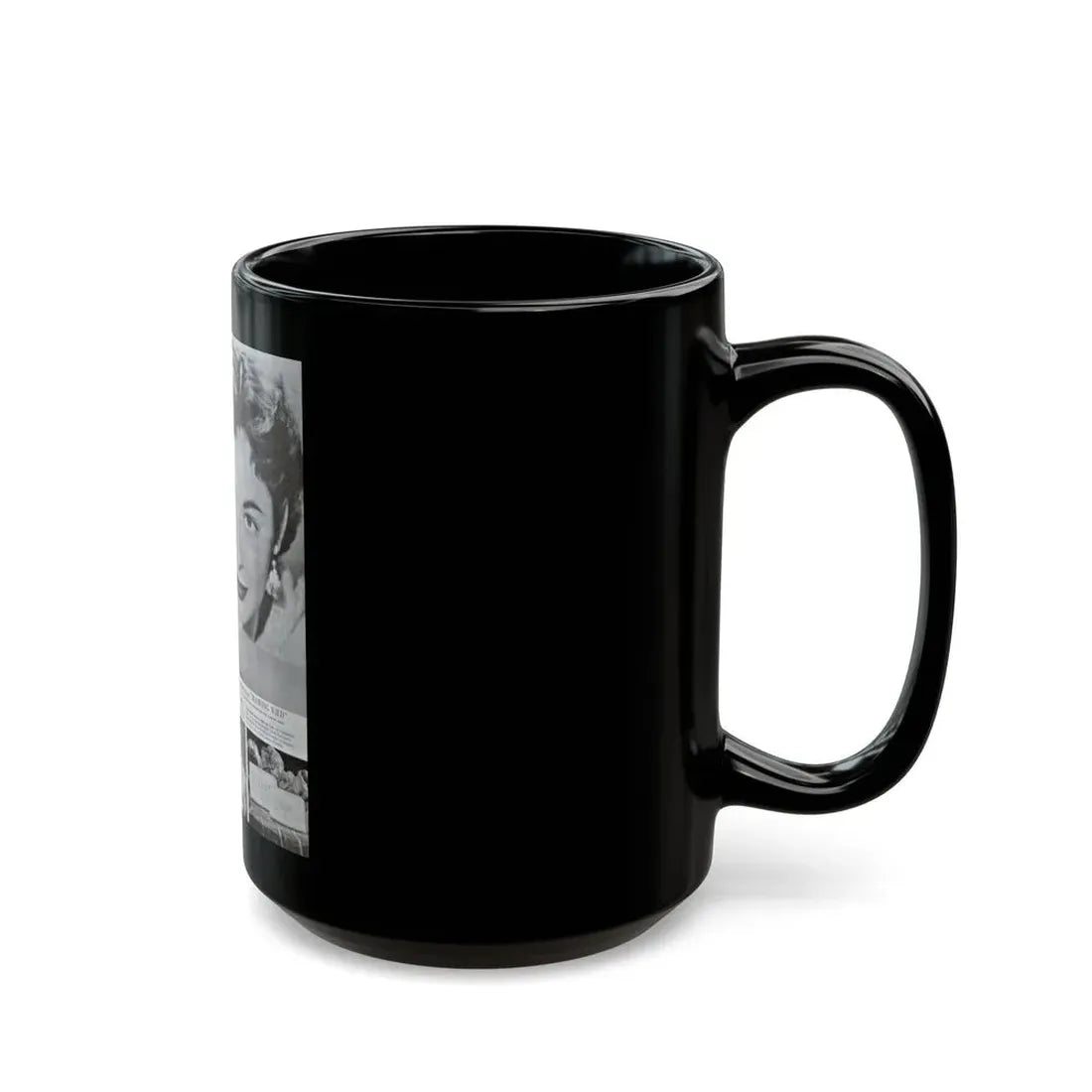 Ruth Roman #93 - Soap Add (Vintage Female Icon) Black Coffee Mug - Go Mug Yourself